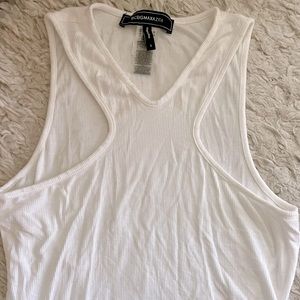 BCBG M cross front Tee
